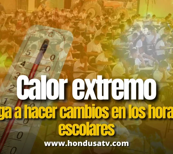 Calor extremo obliga a cambiar horarios escolares en Honduras