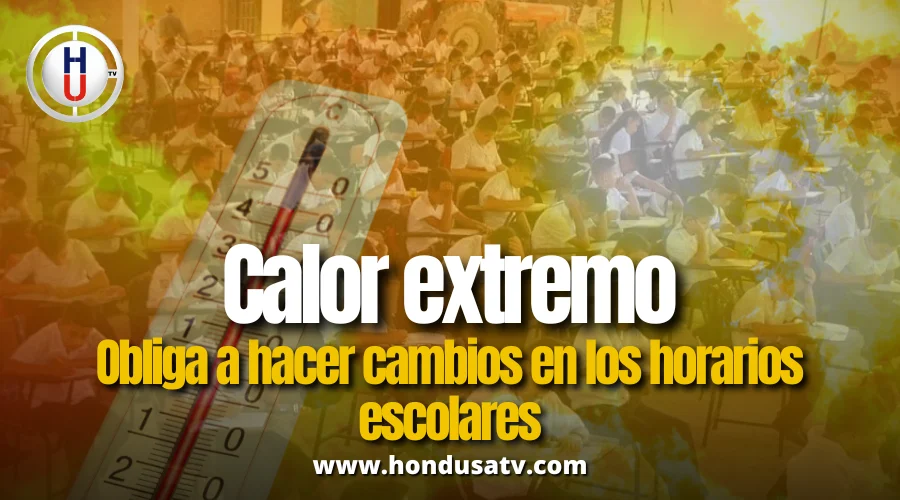 Calor extremo obliga a cambiar horarios escolares en Honduras