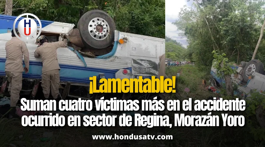 Cuatro personas mueren y varias más resultan heridas tras aparatoso accidente en Yoro